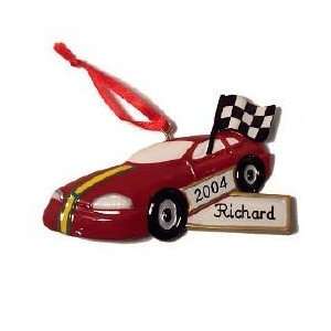  Race car Fan Christmas Ornament Personalized Name year 