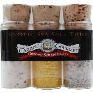 Caravel Gourmet Sea Salt Trio, Exotic: Grocery & Gourmet Food