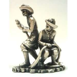  Two Firemen Holding the Line Figurine