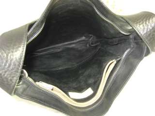 Stephane Kelian France Black Leather Shoulder Bag  