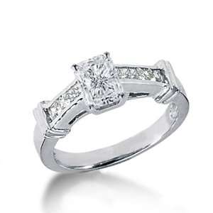   Radiant Cut Diamond Engagemant Ring Channel SI1: Fascinating Diamonds