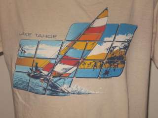   80s LAKE TAHOE T Shirt MEDIUM surf beach california buttery soft thin