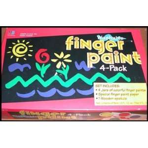  Washable Finger Paint   4 Pack: Toys & Games
