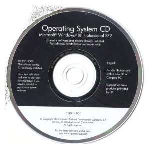  HP WINDOWS XP PROFESSIONAL PRO INSTALL CD 