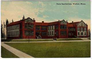 Postcard~State Sanitorium in Walker, Minnesota  