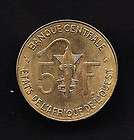 World Coins   Western Africa, West African States 5 Francs 1982 Coin 