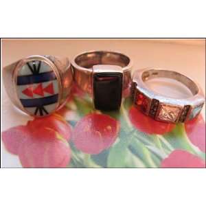  3 Brand New Sterling Silver Rings In Size 7 Everything 
