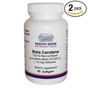  Aging Nutraceuticals Beta Carotene 100 % Natural Mixed Carotenoids 
