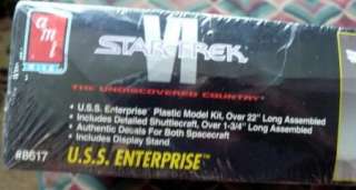 STAR TREK VI U.S.S. ENTERPRISE MODEL #8617 +SHUTTLE NEW  