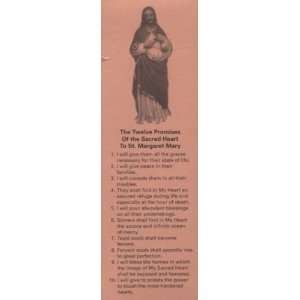  Twelve Promises of the Sacred Heart Prayercard (Tan #0122 