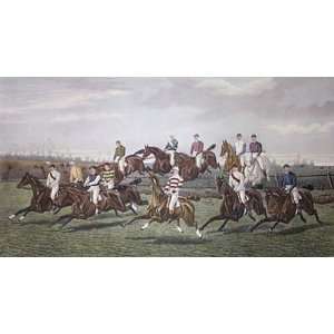 Steeplechase Riders Etching Veal, George Hester, Edward Gilbert Horse 