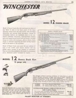 1953 Winchester Model 12 Pigeon ~ Duck Gun Shotgun Ad   