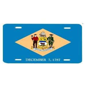  Delaware State Flag Vanity Auto License Plate: Automotive