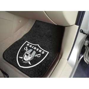   FANMATS NFL   Oakland Raiders 2 Piece Front Car Mats: Home & Kitchen