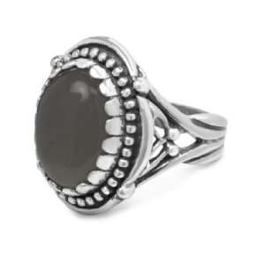  Carolyn Pollack Sterling Silver Gray Moonstone Luna Ring 