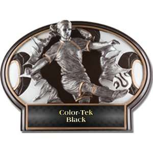 Burst Out Resin Girls Trophies BLACK COLOR TEK PLATE 5.5 X 7.25 BURST 