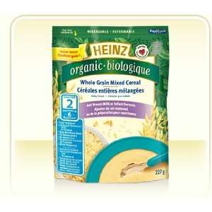 Heinz Stage 2 Organic Whole Grain Mixed Cereal Add Breast Milk or 
