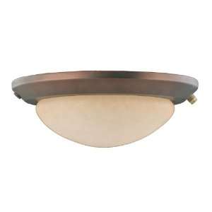  Two Light Low Profile Ceiling Fan Light Kit in Oil Brushed 