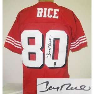 Jerry Rice Autographed Uniform   Sf1994 Style   Autographed NFL 