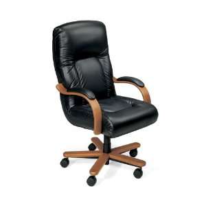  La Z Boy Leather High Back Chair: Office Products