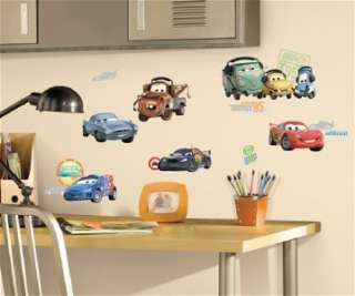 CARS 2 MOVIE   Wall Decals Lightning McQueen Stickers 034878827636 