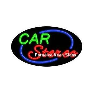  Car Stereo LED Sign (Oval): Sports & Outdoors