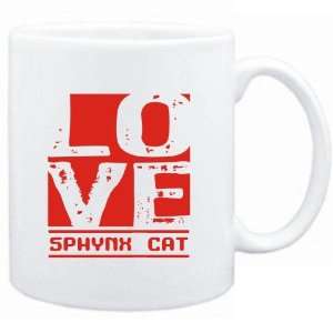 Mug White  LOVE Sphynx  Cats: Sports & Outdoors