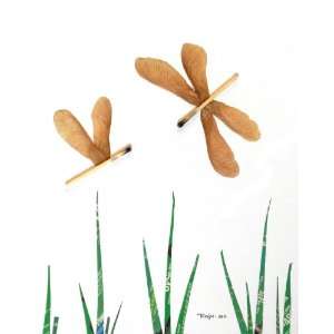   Maple seeds, matchsticks and news paper   8 x 10 Patio, Lawn & Garden