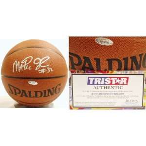   Johnson Signed Spalding All Court NBA Basketball