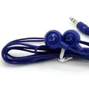  CENTRAL Brand PURPLE SMILEY FACE 3.5mm STEREO HEADPHONE Hands Free 