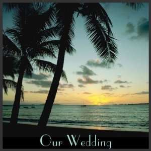   Tropical Beach Sunset Wedding Stamps Postage Stamps: Office Products