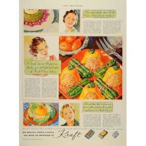  1936 Ad Kraft Cheese Package Dishes Bing Crosby Radio 