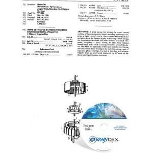  NEW Patent CD for DRIVE DEVICE FOR BATTERY ENERGIZED SOUND 