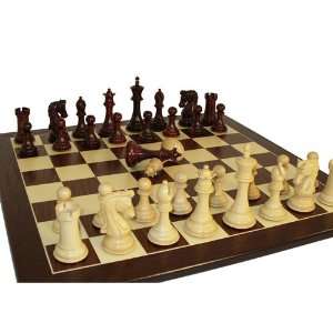  Worldwise Imports Chetak Bud Rosewood Chessmen with 