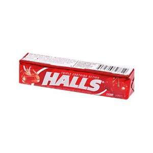 Halls Mentho Lyptus Cough Suppressant, Cherry, 9 Count Drops (Single 