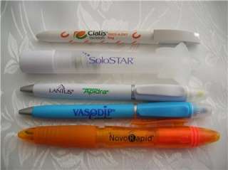 LOT OF 5 DIFFERENT SPECIAL Drug Rep Pens   new never used  