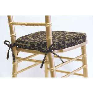 Chiavari Chair Cushion Premium Aubergine Plum Damask 