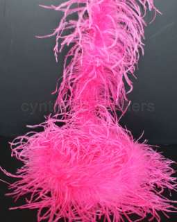ply, 72 Hot Pink Ostrich Feather Boa, A+ Quality  