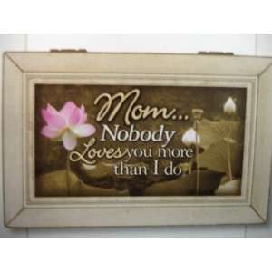  For Your Mom! Mothers Day! Music Box! White Washed 