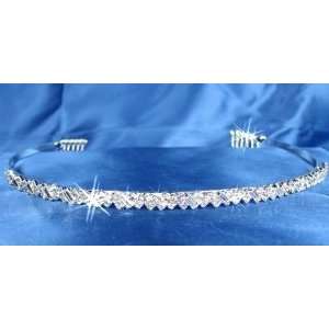  Crystal Tiara Headband 2609 for Wedding Prom Everything 