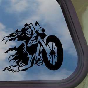  Death Chopper Black Decal Motorcycle Truck Window Sticker 