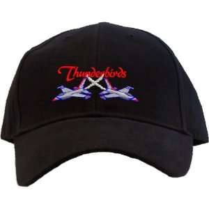    Thunderbirds Embroidered Baseball Cap   Black 