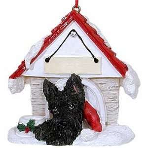 Scottie in Doghouse Christmas Ornament: Home & Kitchen