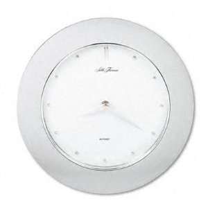  Rem Wall Clock, 11 1/4 diameter x 1d, Silvertone Case 