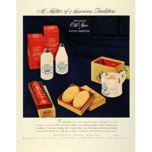 com 1945 Ad Shulton Inc Old Spice Products Shaving Cream Talcum Soap 
