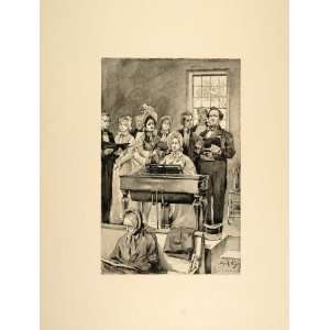1893 Print Christmas Anthem Church Organ Music Hymn   Original Print 