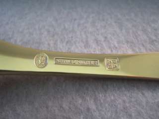 Georg Jensen Annual Spoon 1980 Chicory Gold Plated Sterling Silver 