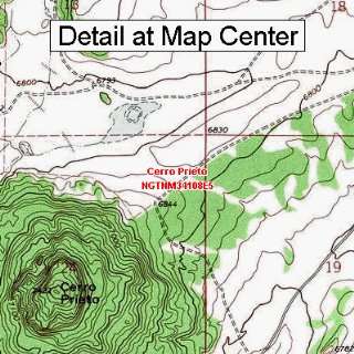  USGS Topographic Quadrangle Map   Cerro Prieto, New Mexico 
