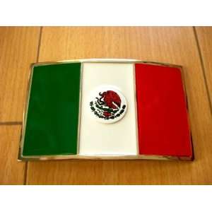   Flag Belt Buckle / La Bandera De México Hebilla De Cinturón Beauty