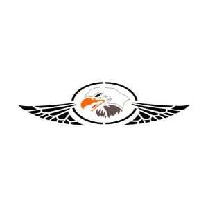 Tattoo Stencil   Eagle in Circle w/Wings   #L247: Health 
